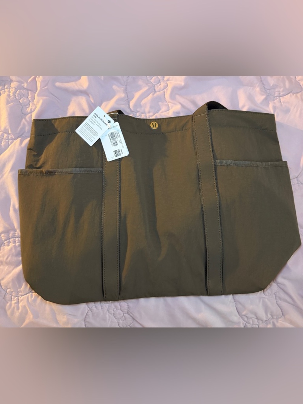 Lululemon walnut crunch Daily Multi-Pocket Tote Bag 20L
